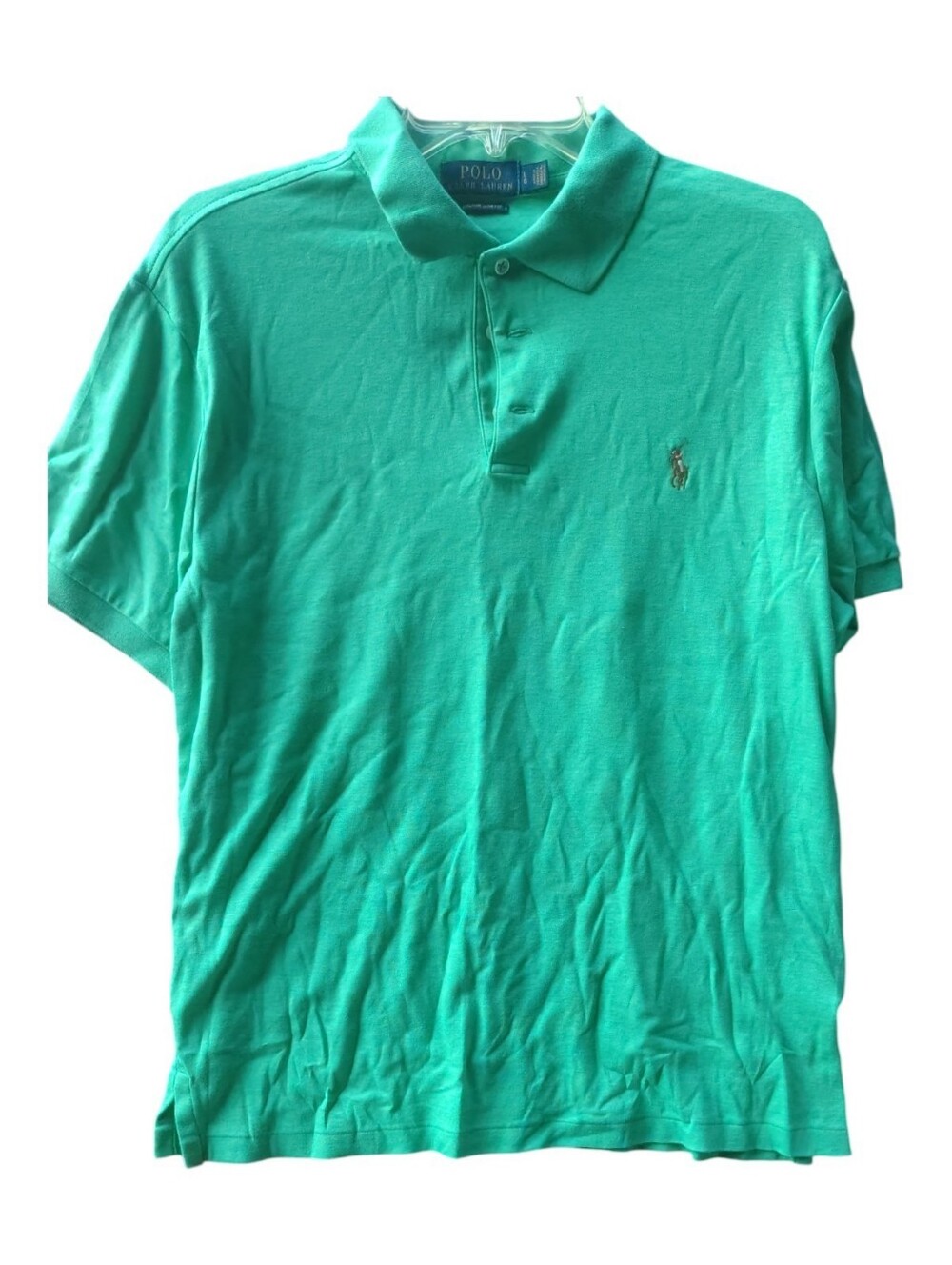 Polo by Ralph Lauren Men’s Teal Green Short-Sleeve Polo Large